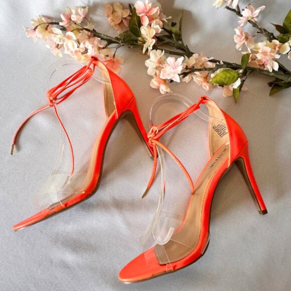 Turn Heads in Vibrant Neon Orange Heels - Picture 6 of 10